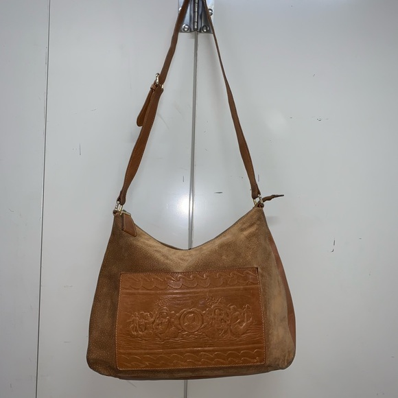 👋🏾SOLD👋🏾authentic FENDI embossed suede CROSSBODY purse - Picture 10 of 16